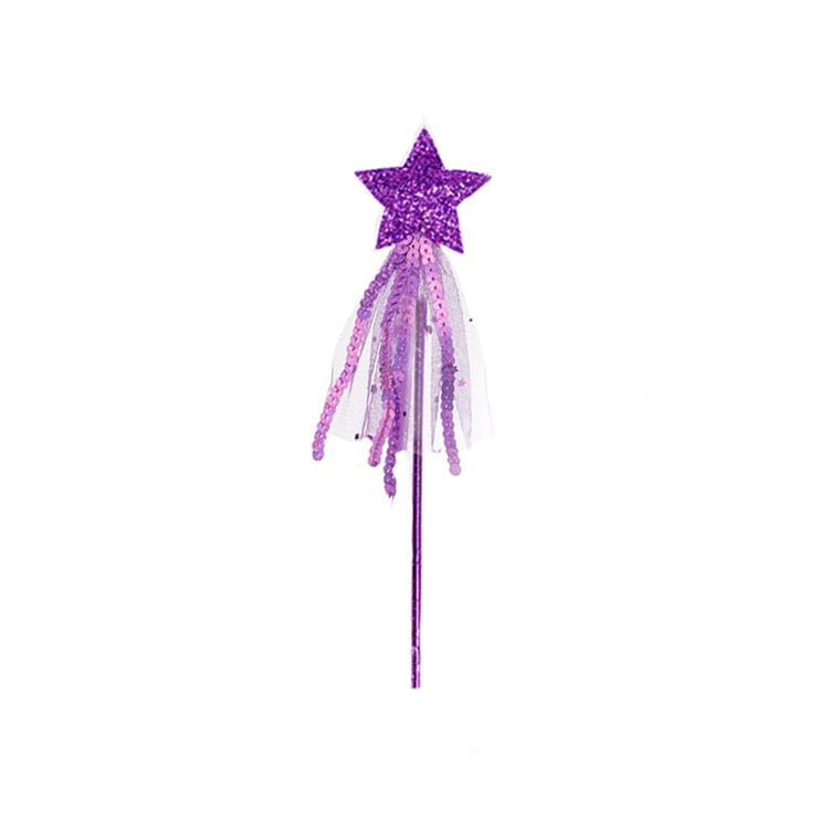61005-Rainbow Tulle Witch Wand