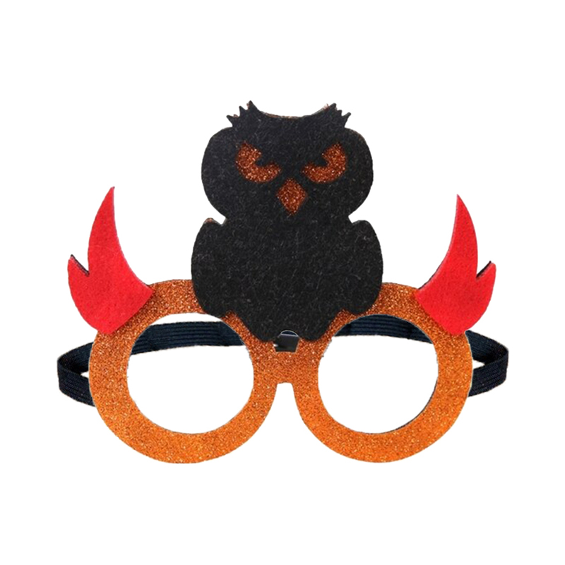 82010-Owl - Themed Glitter Glasses Mask