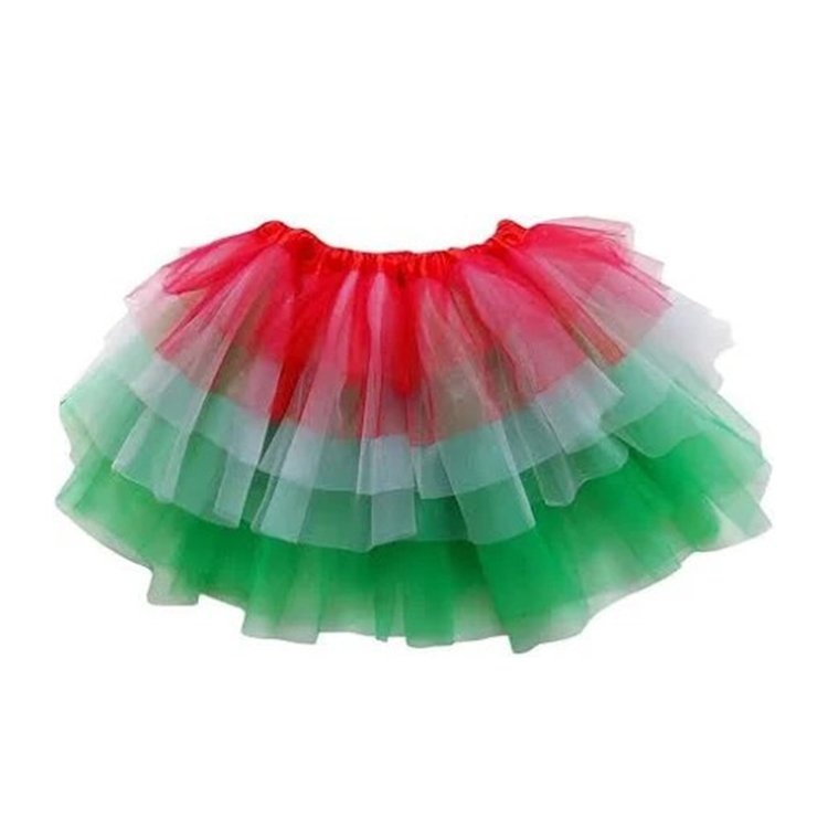 11063-Watermelon - Inspired Layered Tulle Baby Tutu Skirt