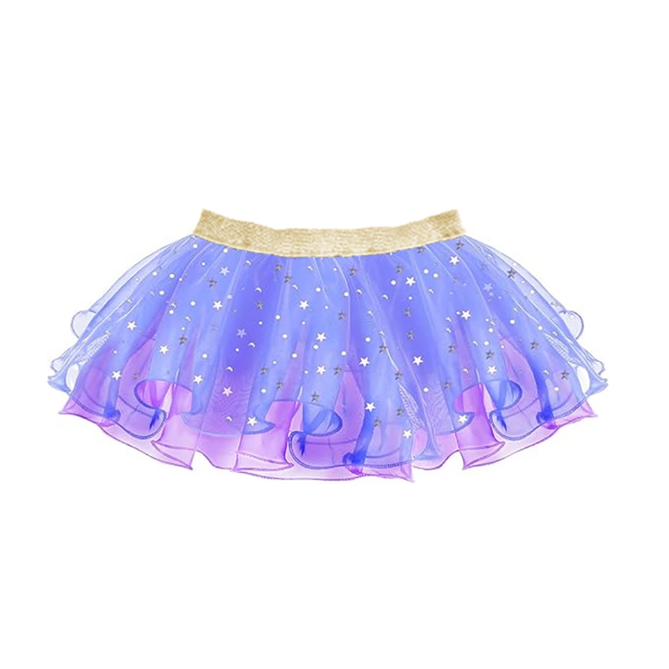 17012-Purple Star - Mermaid Themed Tutu Skirt
