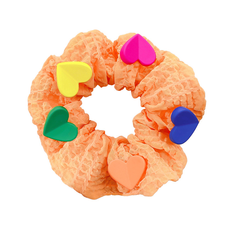 73006-Colorful Heart - Decorated Scrunchie
