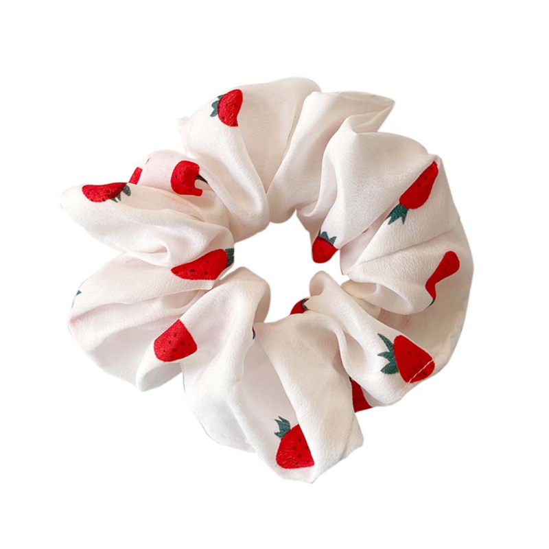 73010-Strawberry-Printed Scrunchie
