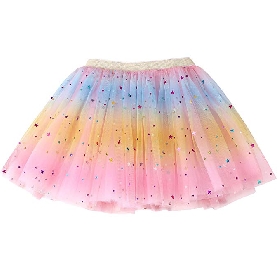 Rainbow sequin tutu skirt