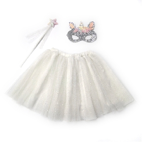 Tutu Skirt Set with Mask Wand