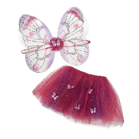 Wine red tutu set