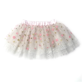 Dot glitter printed tutu skirt
