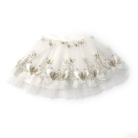 Butterfly embroidery tutu skirt