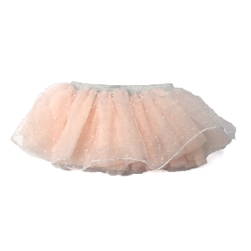 Peach solid tutu skirt