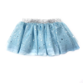 Star&moon sequin blue tutu skirt