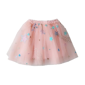 Pink tulle skirt for kids