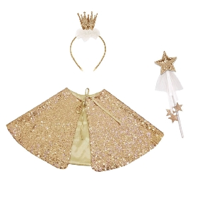 Short gold cape set option1