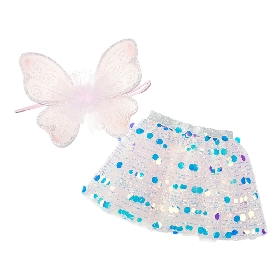 Blue dot paillette tutu skirt