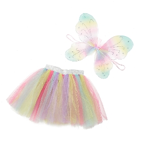 Rainbow tutu skirt set