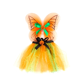 2Pcs Halloween pumpkin tutu set