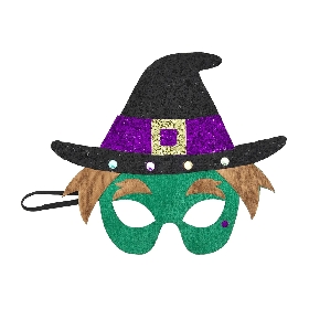Kids witch cosplay mask