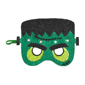 Green felt mask for kids