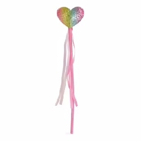Rainbow heart magic wand