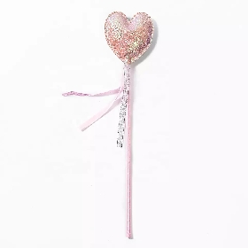 Pink heart magic wand