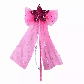 Tulle bow trim wand