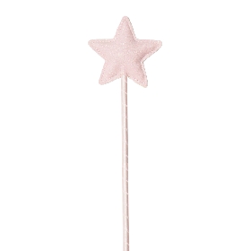 Glitter pink star wand