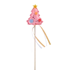 Pink Christmas tree wand