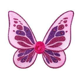 Glitter fuchsia wing