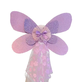 Purple wing with tulle