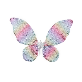 Rainbow sequin wing