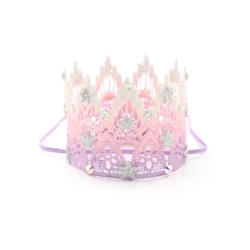 Pink birthday crown