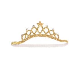 Gold crown headband