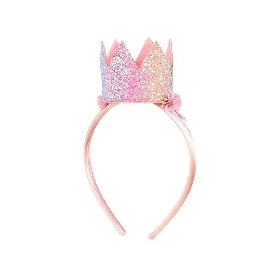 Pink crwon hairband