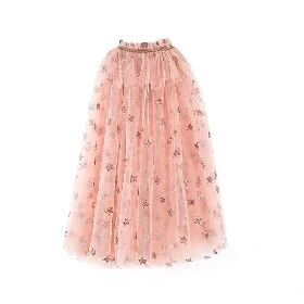 Glitter star tulle cape