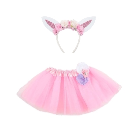 Easter pink bunny tutu set