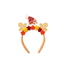 Gingerbread Holiday Cheer Headband – Sparkle & Fun Edition