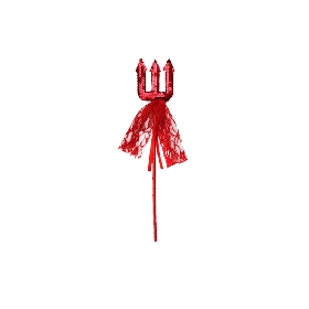 Sequin Devil Trident Wand with Lace