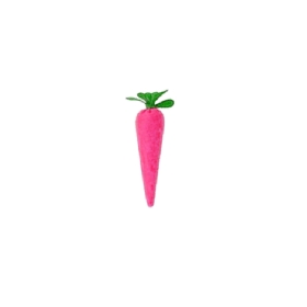 Pink Carrot - Shaped Plush Wand